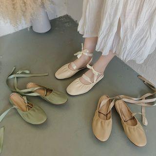 Lace-up Ribbon Sandals