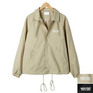 Button-front Lettering-back Jacket