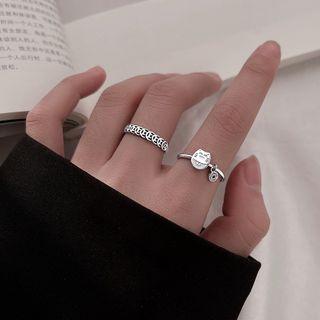 Fortune Cat / Coin Sterling Silver Ring (various Designs)