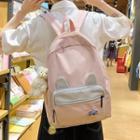 Two-tone Zip Backpack / Bag Charm
