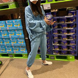 Band-hem Oversized Zip Hoodie