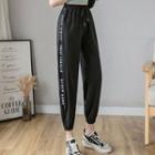 Mesh Panel Harem Sweatpants