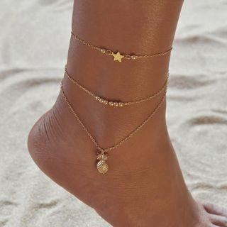 Pineapple Star Anklet