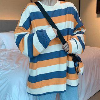 Set: Striped Sweatshirt + Crossbody Bag