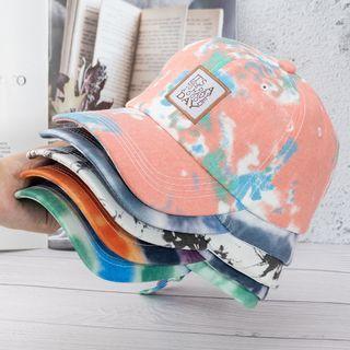 Embroidered Tie-dye Baseball Cap