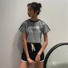 Printed Cropped T-shirt + Shorts