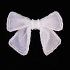 Wedding Bow Hair Clip White - One Size
