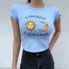 Sun Print Short-sleeve Top