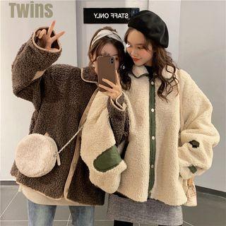 Long Sleeve Fleece Button Jacket