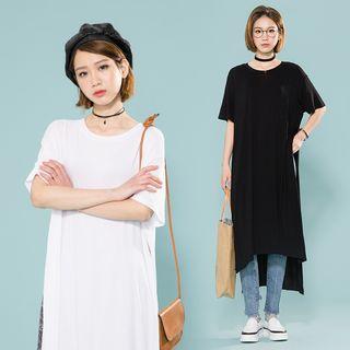 Short-sleeve Midi T-shirt Dress