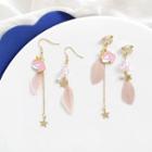 Non-matching Alloy Unicorn & Feather Dangle Earring 1 Pair - Hook Earring - Pink - One Size