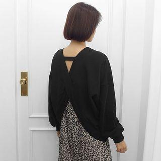 Cross-back Oversized Sweatshirt