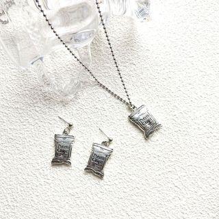 Potato Chips Pendant Necklace / Dangle Earring