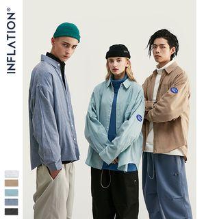 Couple Drop-shoulder Oxford Shirt