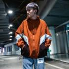 Loose-fit Colorblock Hooded Light Jacket