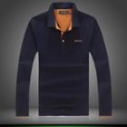 Long-sleeve Piped Polo Shirt