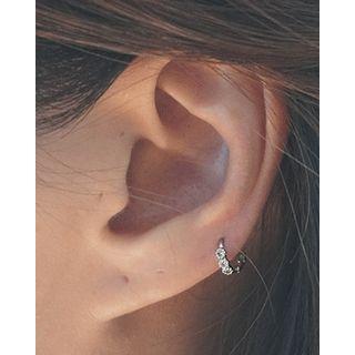 Rhinestone Hoop Piercing (single)