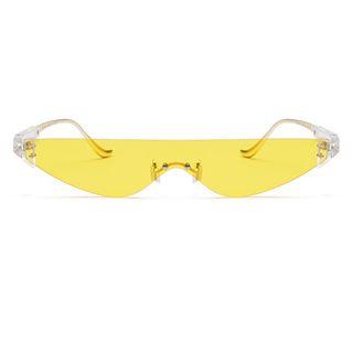 One-piece Triangle Slim Sunglasses