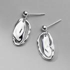 Irregular Sterling Silver Drop Earring 1 Pair - S925 Silver - Earrings - Silver - One Size