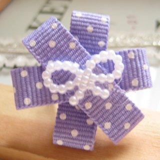 Dotted Handmade Bow Ring