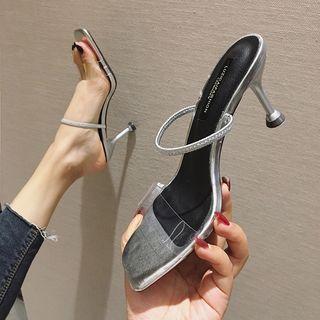 High Heel Clear Sandals