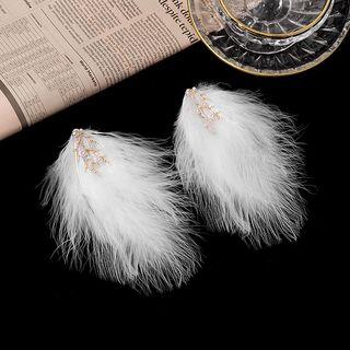 Feather Drop Earring 1 Pair - F488 - As Shown In Figure - One Size