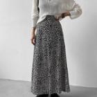 Maxi Leopard Flare Skirt