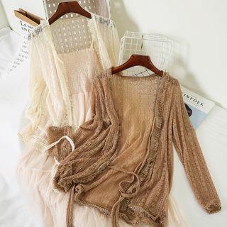 Fringed Lace Cardigan