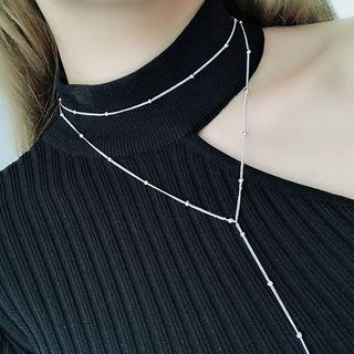 Set : Segment Shorts Necklace + Segment Y Necklace