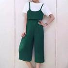 Strappy Wide Leg Jumper Pants