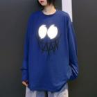 Reflective Print Long-sleeve Round Neck T-shirt