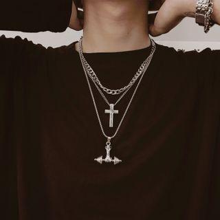 Alloy Cross / Geometric Pendant / Necklace / Set