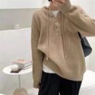 Long Sleeve Button-up Hoodie