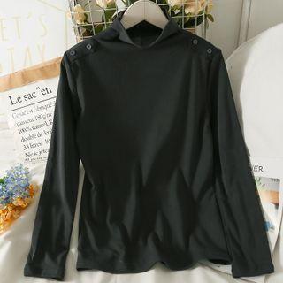 Details Mock-neck Slim-fit Top In 8 Colors