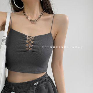 Details Cross-strap Crop Top