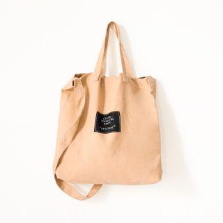 Lettering Two-way Bag Tangerine Red - One Size