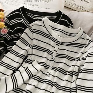 Striped Skinny Knit Top