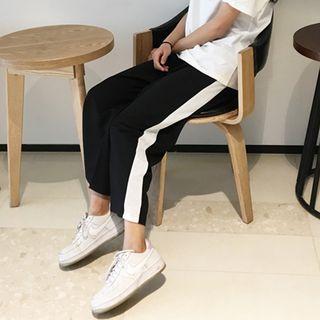 Side-stripe Cropped Sweatpants