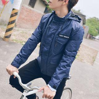 Camouflage Panel Appliqu  Windbreaker