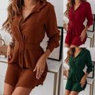 Plain Button-through Romper