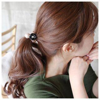 Pearl-accent Flower Hair Tie