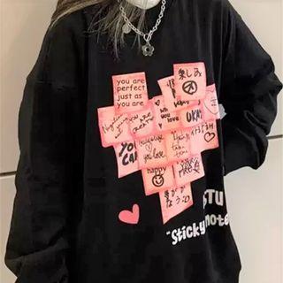 Memo Print Sweatshirt