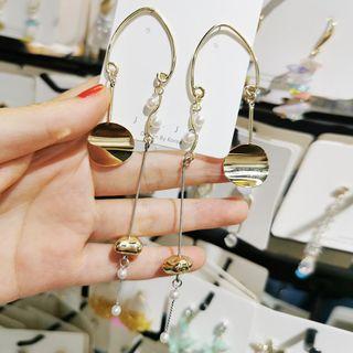 Disc Drop Earring 1 Pair - As Shown In Figure - One Size