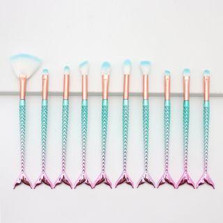 Set: Mermaid Tail Handle Makeup Brush