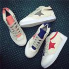 Lace-up Canvas Panel Sneakers