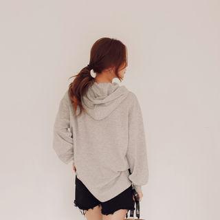 Drawcord Dip-back Hoodie