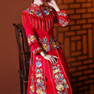 Embroidered Chinese Wedding Cheongsam