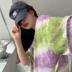 Short-sleeve Tie-dyed Loose-fit T-shirt