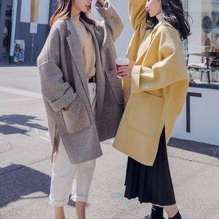 Open Front Pocket Coat