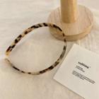 Leopard Print Headband Leopard - Coffee - One Size